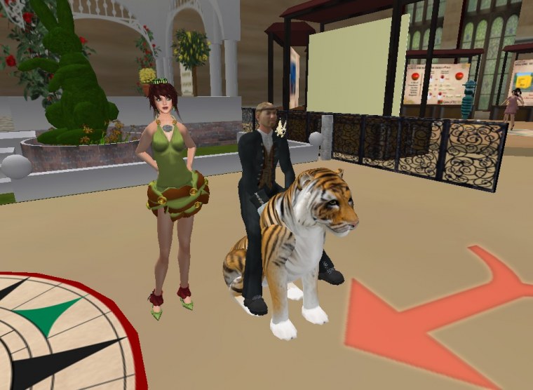 moonstone riding her tiger ﻿second life juli