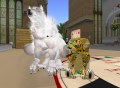 The cute werewolf Talee & me with my new cheetah avatar