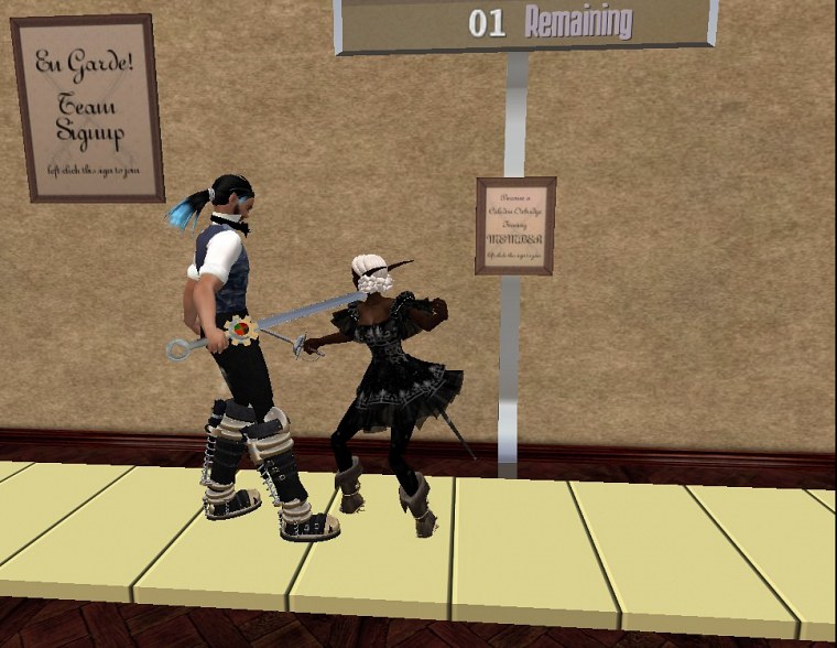 caledon games fencing tournament
zenmondo wormser darlingmonster ember
final match ﻿second life february