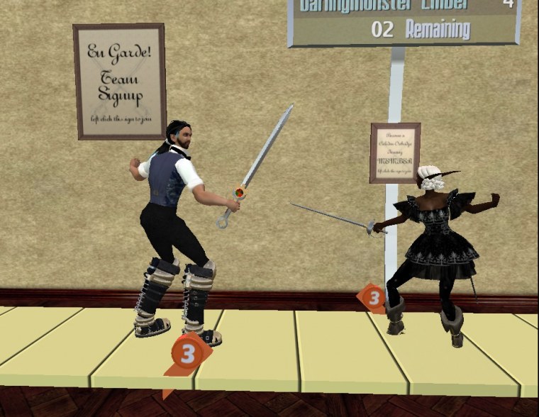 caledon games fencing tournament
zenmondo wormser darlingmonster ember
final match ﻿second life february