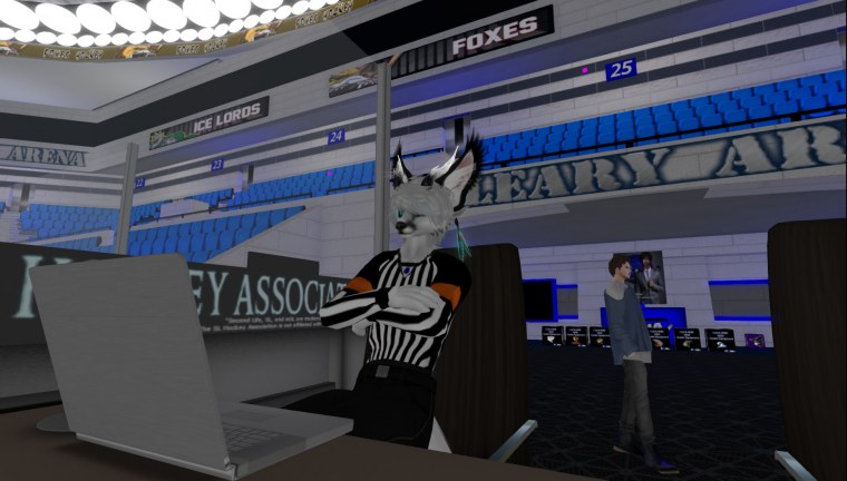 ice hockey match second life february