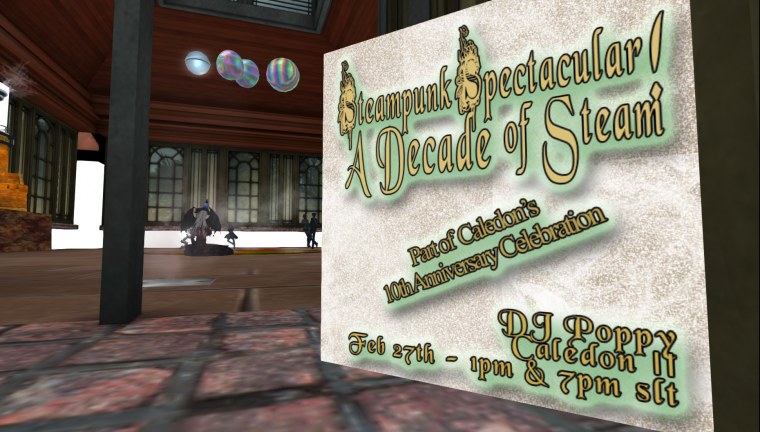 steampunk spectacular poster second life february