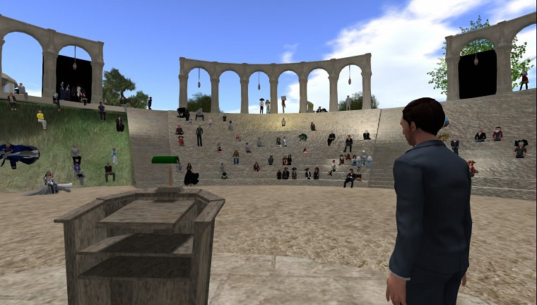 vwbpe main auditorium ebbe altberg keynote second life march