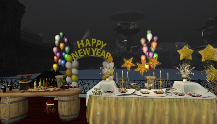 new years midnight buffet babbage quarry hill second life december