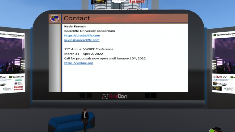 opensimulator community conference oscc keynote theth annual all presentations can found videos youtube