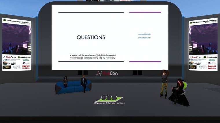 opensimulator community conference oscc keynote theth annual all presentations can found videos youtube