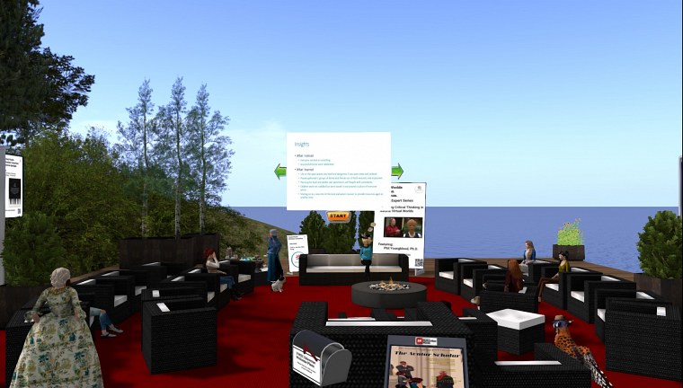 vwec deck fireside chat eduverse second life january month several dances meetings explorations while enjoying winter caledon