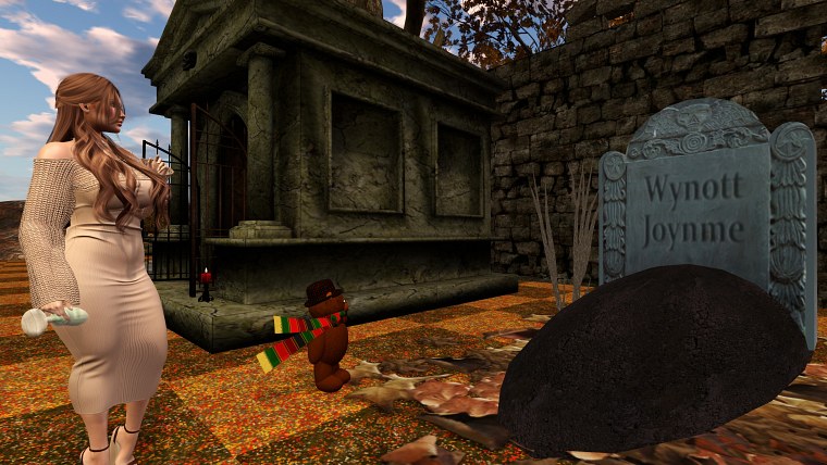 southwest gate cemetary mausoleum ravenwood forest second life january month several dances meetings explorations while enjoying winter caledon