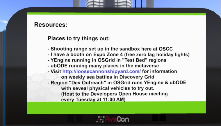 oscc keynote opensimulator