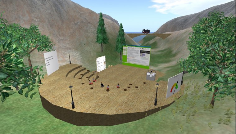grid amphitheatre ieee meetings welcome area padergrid collection screenshots showing progress made during years since opensimulator self hosted hyper teleporting