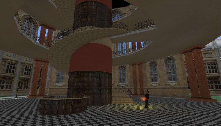 grid library first floor welcome area padergrid collection screenshots showing progress made during years since opensimulator self hosted hyper teleporting