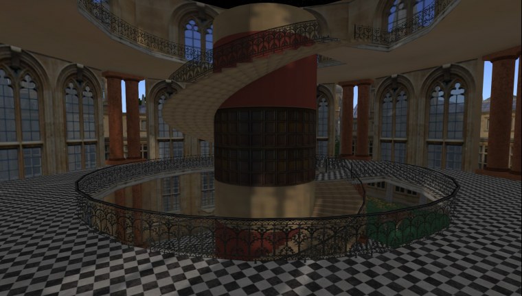 grid library second floor welcome area padergrid collection screenshots showing progress made during years since opensimulator self hosted hyper teleporting