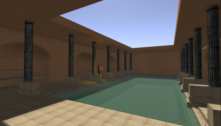 grid roman bath village padergrid collection screenshots showing progress made during years since opensimulator self hosted hyper teleporting enabled mainly