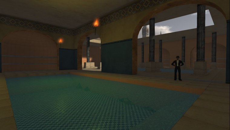 grid roman bath village padergrid collection screenshots showing progress made during years since opensimulator self hosted hyper teleporting enabled mainly