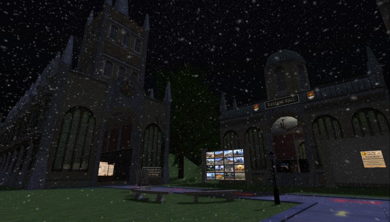 grid optimised snow emitters welcome area padergrid collection screenshots showing progress made during years since opensimulator self hosted hyper teleporting