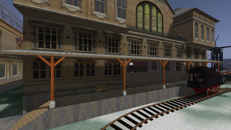 grid railway station welcome area padergrid collection screenshots showing progress made during years since opensimulator self hosted hyper teleporting enabled